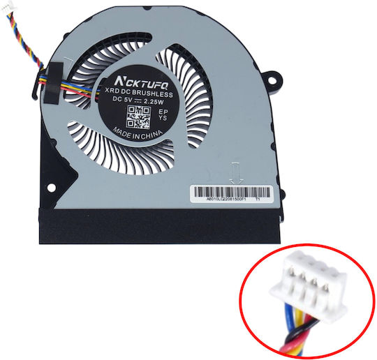 Laptop CPU Cooling Fan Intel Nuc 11 Pro Nuc11tnh Nuc11tnk 12 Pro Nuc12wsh Nuc12wsk Bazc0810r5hy006 Pvb080c05l-p10 Bazc0810r5hy010 Microcomputer 4pin Code 81313