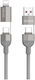 WK Braided la Cablu Lightning 240W Gri 1m