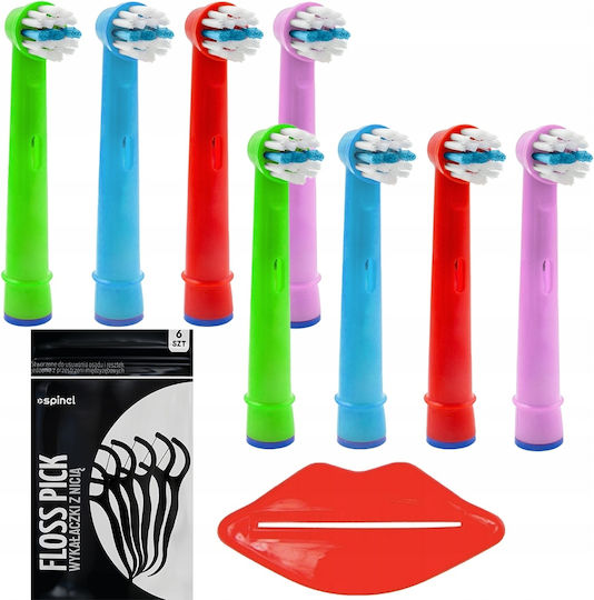Kids Stages Color Ανταλλακτικές Κεφαλές για Ηλεκτρική Οδοντόβουρτσα AD0288 8τμχ