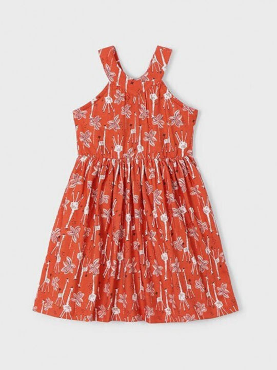 Children's Dress Sleeveless Orange