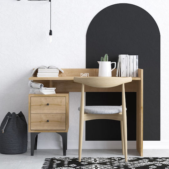 Γραφείο Puuk 100x45x80εκ. Oak-Black