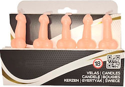Diablo Picante Box 5 Flesh Penis-shaped Candles
