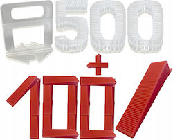 Tile Leveling Clips 1.0 Mm Set 100 Pieces X5 100 Wedges