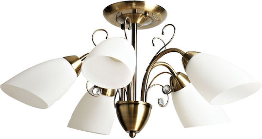 Agora Lighting Таванно осветление Златист с Фасунга E27
