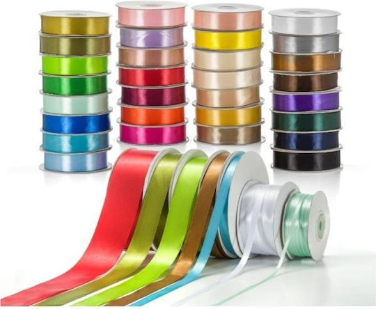 Satin Fabric Ribbon 10mmx50m Various Colors