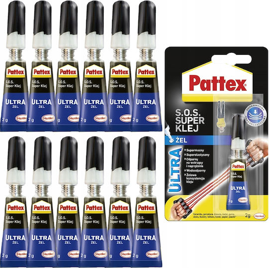 Pattex S.o.s Sekundenkleber Power Gel 2g 12 Stück