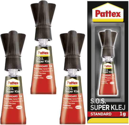 Pattex S.O.S. Super Glue Standard 1g X3