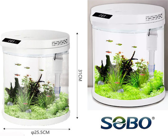 Sobo Ενυδρείο Ψαριών Χωρητικότητας 11lt 25.5x31εκ.