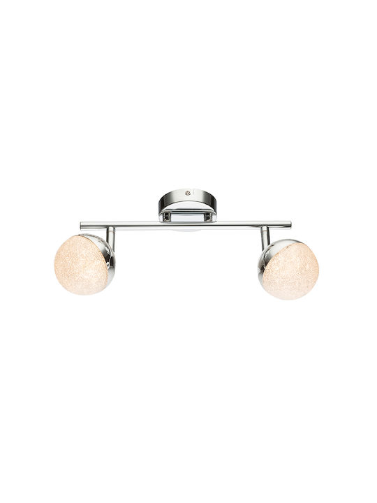 Agora Lighting Plafonieră de Tavan 30buc Argintiu cu LED Integrat