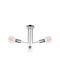 Agora Lighting Deckenleuchte 49cm Silber mit Fassung E27