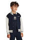 Kids Cardigan Cotton Blue