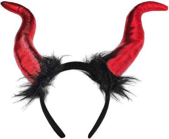 Devil Headband with Large Horns 37x34cm Carnavalista 232569