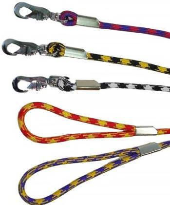 Pet Camelot Seil-Leine mit Metallclip Lila-Gelb 0,8x120cm