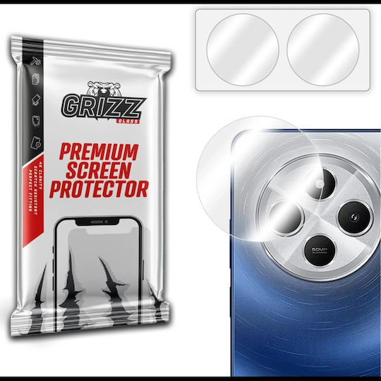 GrizzGlass Hybridglass Camera Protection Tempered Glass Transparent for the Xiaomi Redmi 14C