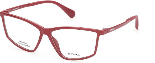 Max&co 5013 066 Women's Geometric Burgundy Prescription Glasses