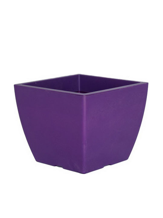 Viomes Planter Plastic Purple 21x17x17cm.