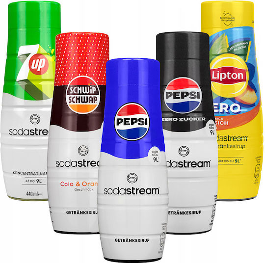 Сироп за Sodastream Pepsi Pepsi Max Lipton Peach Zero 7up Schwip Schwap 5 броя