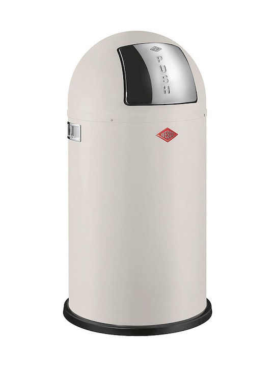 Wesco Κάδος Απορριμμάτων Πλαστικός Λευκός 50lt