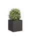 vidaXL Topf Metallisch Black 40x40x40cm.