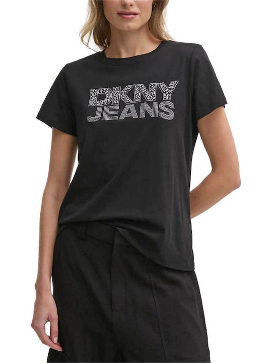 DKNY Logo Women's T-shirt Black/silver