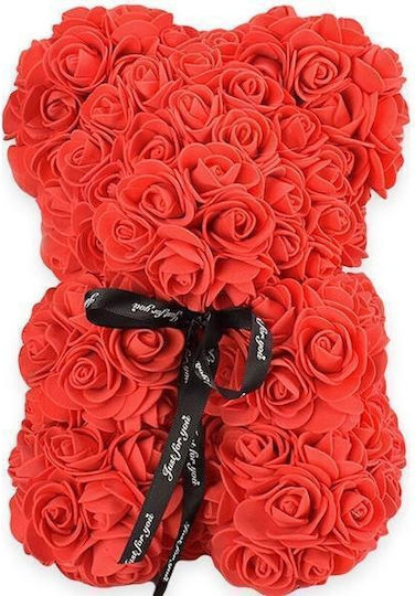 Αρκουδακι Τριανταφυλλα Love Bear 25cm.κοκκινο