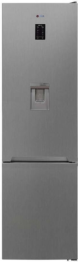 Vox Electronics Fridge-Freezer 367lt NoFrost H201xW59.5xD65cm Inox NF 3835 IXE
