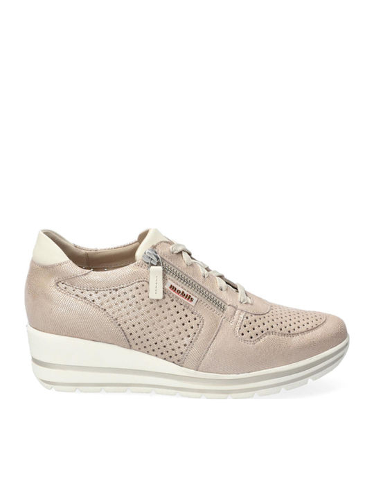 Mephisto Γυναικεία Ανατομικά Sneakers Platinum