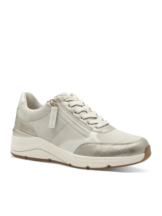 Pantofi Sport Pentru Femei Anatomici Bej Aurii