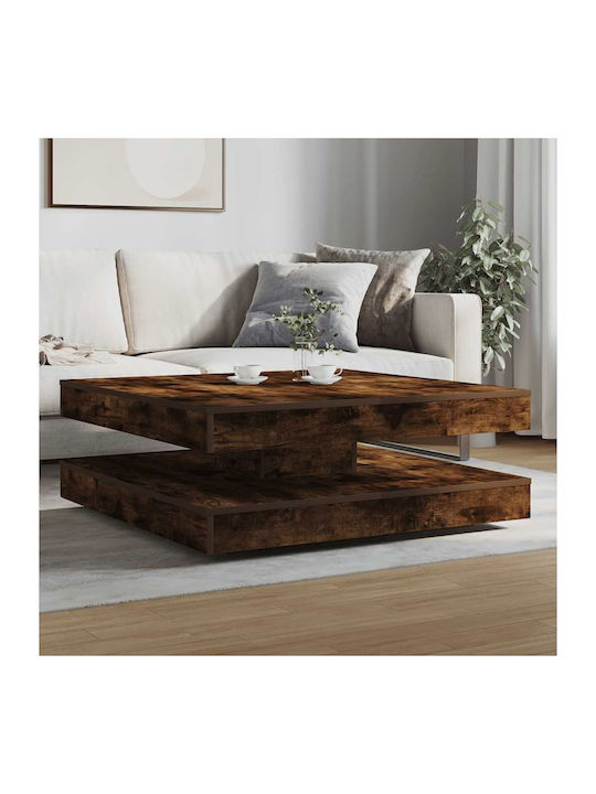 Square Central Wooden Coffee Table Brown M90xL9...