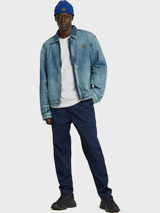 G-Star Raw Pleated Παντελόνι Chino Dark Blue