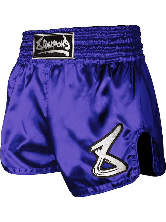 Pantaloni Scurți Muay Thai 8 Arme Lovitură Mov