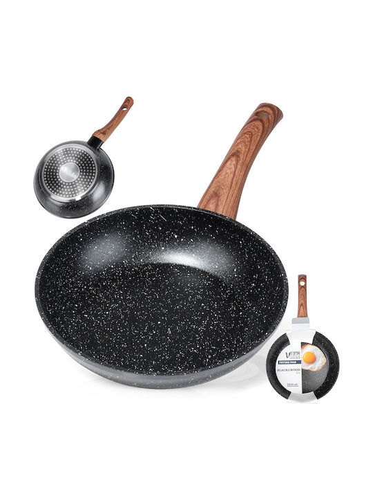 Vilde Non-Stick Pan Interior Coating Granite Granitica 20cm Black