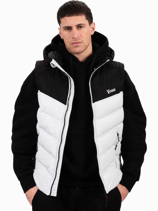 Ice Tech Ärmellos Jacke Puffer Winddicht White-...