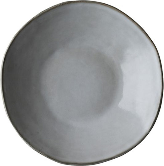 Dutch Rose Organic Teller Suppe Gray mit Durchmesser 23.5cm
