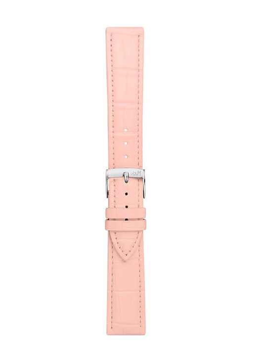 Morellato Leather Strap Pink 14mm