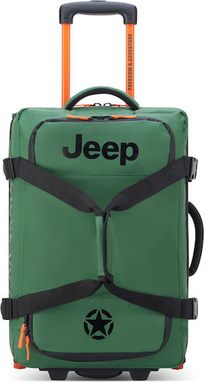 Delsey Jeep Сак Вояж 38лт Elm Green с колела Текстилен Д55xШ25xВ35см.