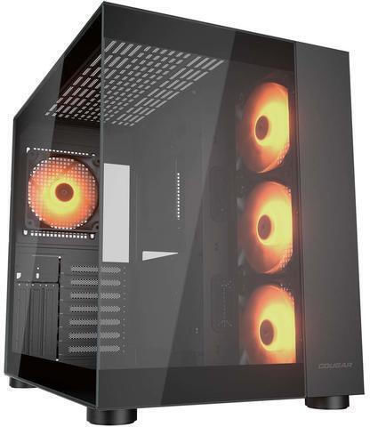 Cougar FV150 RGB Gaming Midi Tower Κουτί Υπολογιστή με Πλαϊνό Παράθυρο Μαύρο