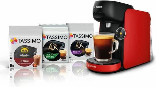Bosch Espressor pentru capsule Tassimo Presiune 15bar Roșie