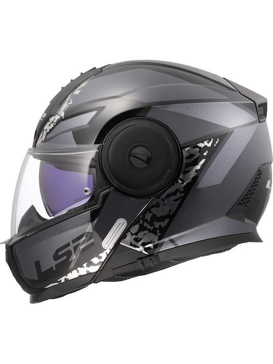 LS2 FF902 Scope II Oxyd Gloss Black/Titanium Κρ...