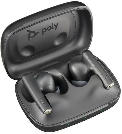 HP Poly Voyager Free 60 UC M Carbon Black Earbuds +BT700 USB-C Adapter +Basic Charge Case Bluetooth Handsfree Earphones with Charging Case Black