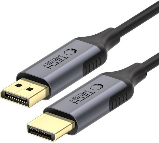 Tech-Protect Cable DisplayPort male - DisplayPort male 2m Μαύρο