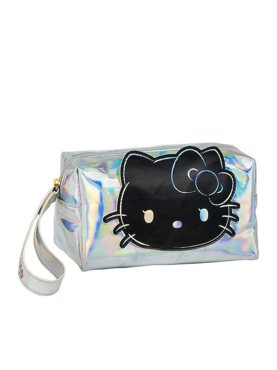Hello Kitty Несесер в Сребрист цвят 18см Hello Kitty Несесер в Сребрист цвят 18см