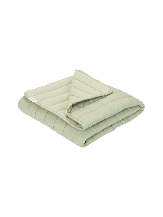 Little Dutch Blanket Cot Green 110x140cm