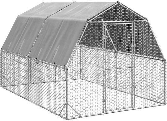vidaXL 3328521 Galvanized Steel Cage for Birds 250x400x225cm