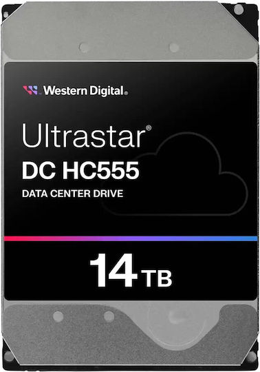 Western Digital Ultrastar DC HC555 14TB HDD Festplatte 3.5" SAS 3.0 7200Umdrehungen pro Minute mit 512MB Cache für NAS / Server / Blockflöte 0B48721