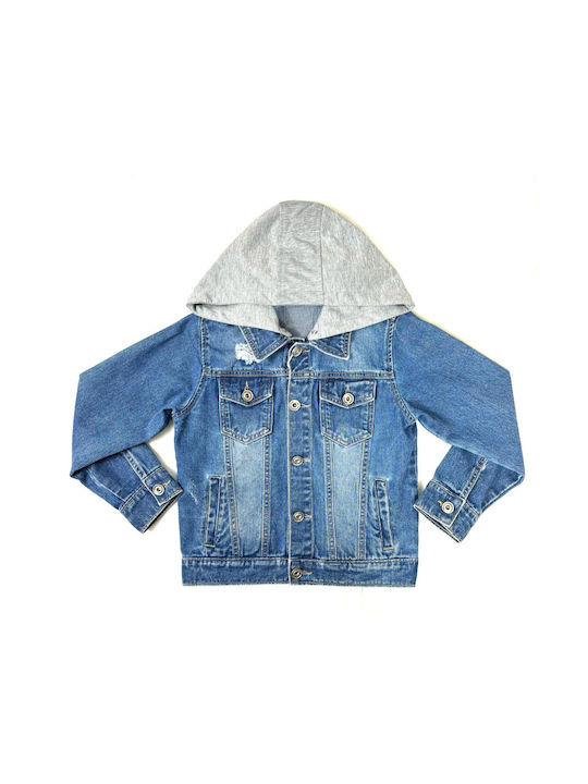 Kinderjeansjacke Blau