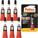 Henkel Pattex Super Glue For Glass Flüssig Konstruktionskleber Transparent 3gr 6Stück