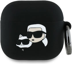 Karl Lagerfeld Karl+&chaupette 3d Θήκη Σιλικόνης σε Μαύρο χρώμα για Apple AirPods 4 Karl Lagerfeld Karl+&chaupette 3d Θήκη Σιλικόνης σε Μαύρο χρώμα για Apple AirPods 4