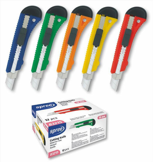 Spree Sicherheitsmesser & Metallführung 18mm Verschiedene Farben