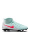 Jr Phantom Kids Molded Soccer Shoes with Sock Mint / Off Noir / Atomic Red